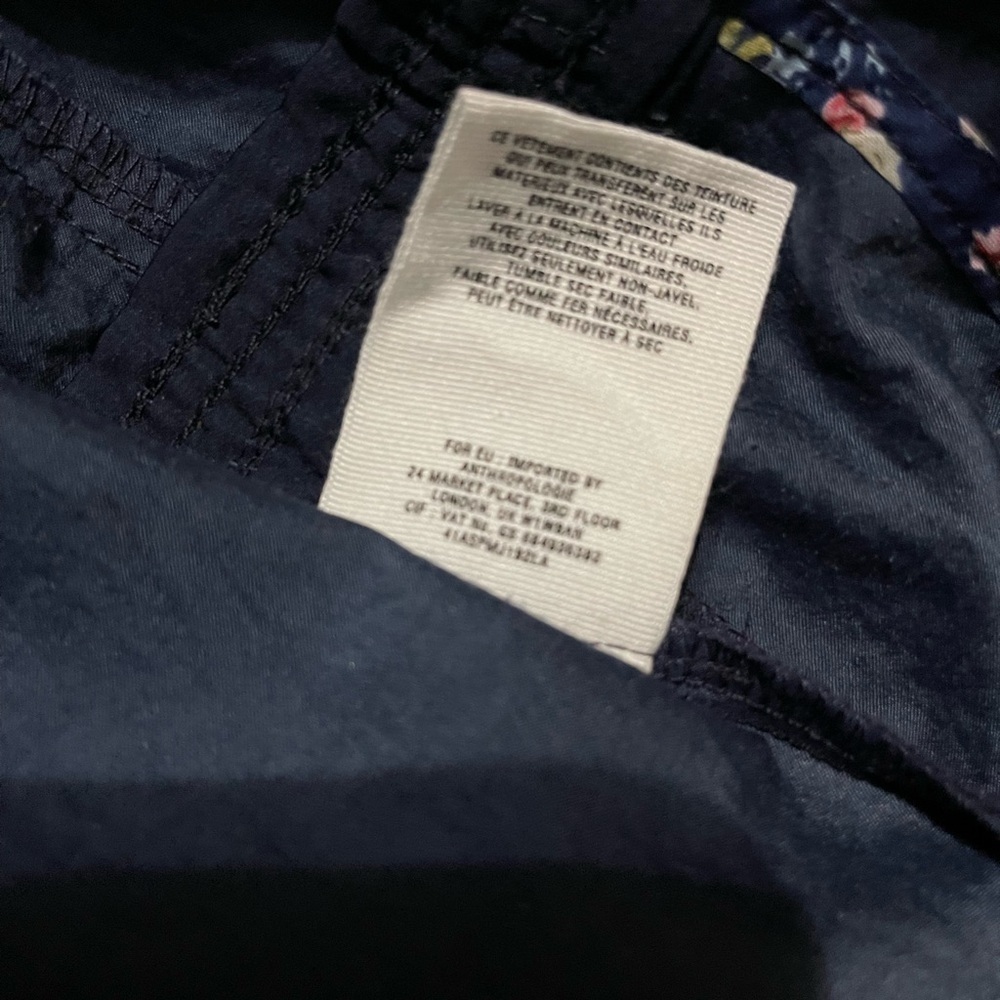 Anthropologie Hei Hei Cargo Jacket Navy Small Blue Full Zip Button Casual - Picture 5 of 5